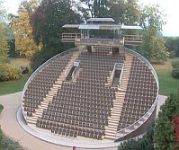Вращающийся театр из парка замкового комплекса в Чешском Крумлове