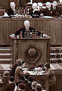 Никита Хрущев на XX съезде КПСС