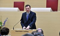 Выступление чешского премьера Петра Нечаса в баварском парламенте (Фото: ЧТК)