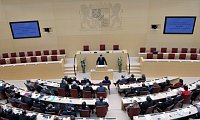 Выступление чешского премьера Петра Нечаса в баварском парламенте (Фото: ЧТК)