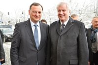 Чешский премьер-министр Петр Нечас и баварский премьер-министр Хорст Зеехофер (Фото: ЧТК)