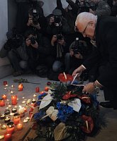 Президент Вацлав Клаус на Национальном проспекте (Фото: ЧТК)